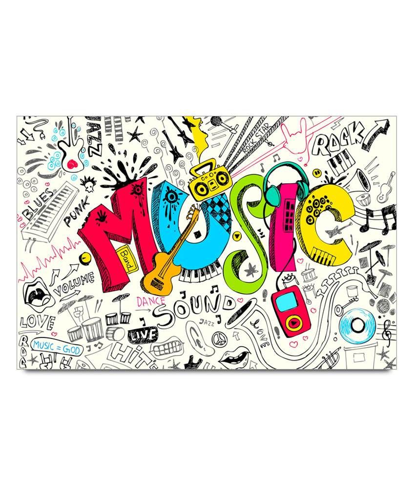 Shopmantra Music Doodle Art Poster Buy Shopmantra Music Doodle Art