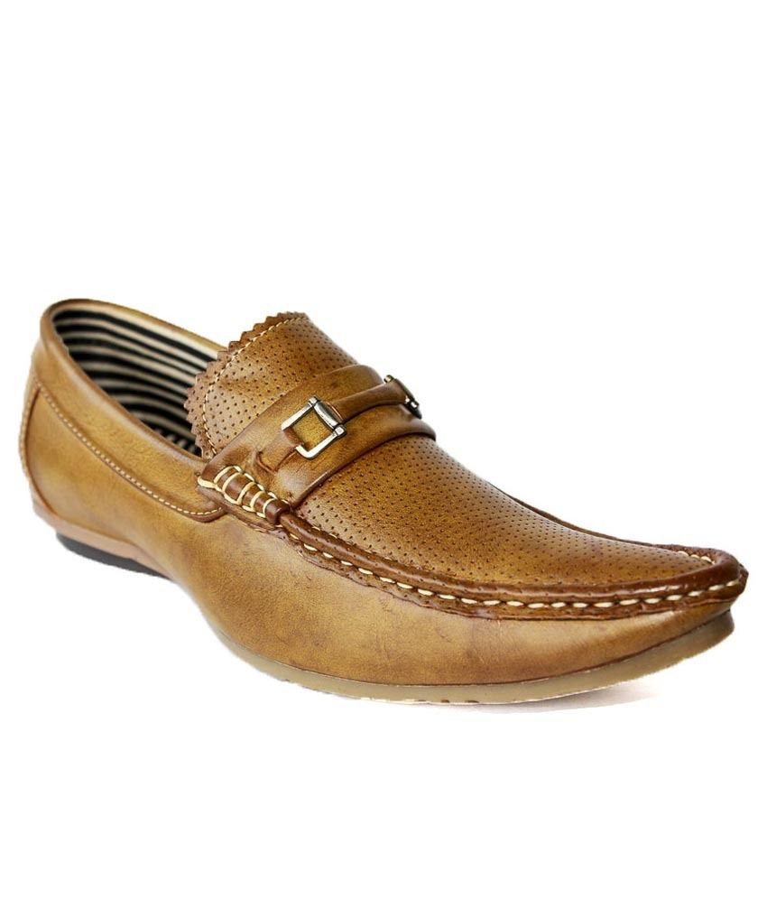 mens slip on loafers brown