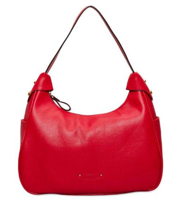 Caprese Red Faux Leather Shoulder Bag - Buy Caprese Red Faux Leather ...