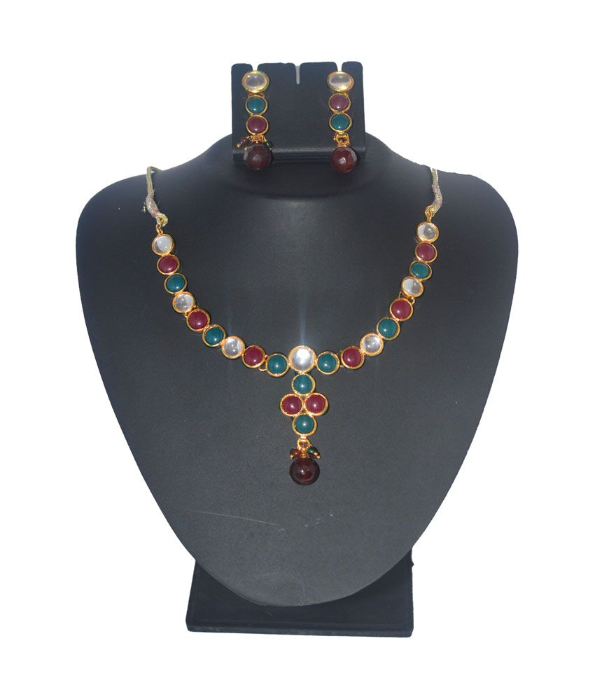 snapdeal kundan necklace