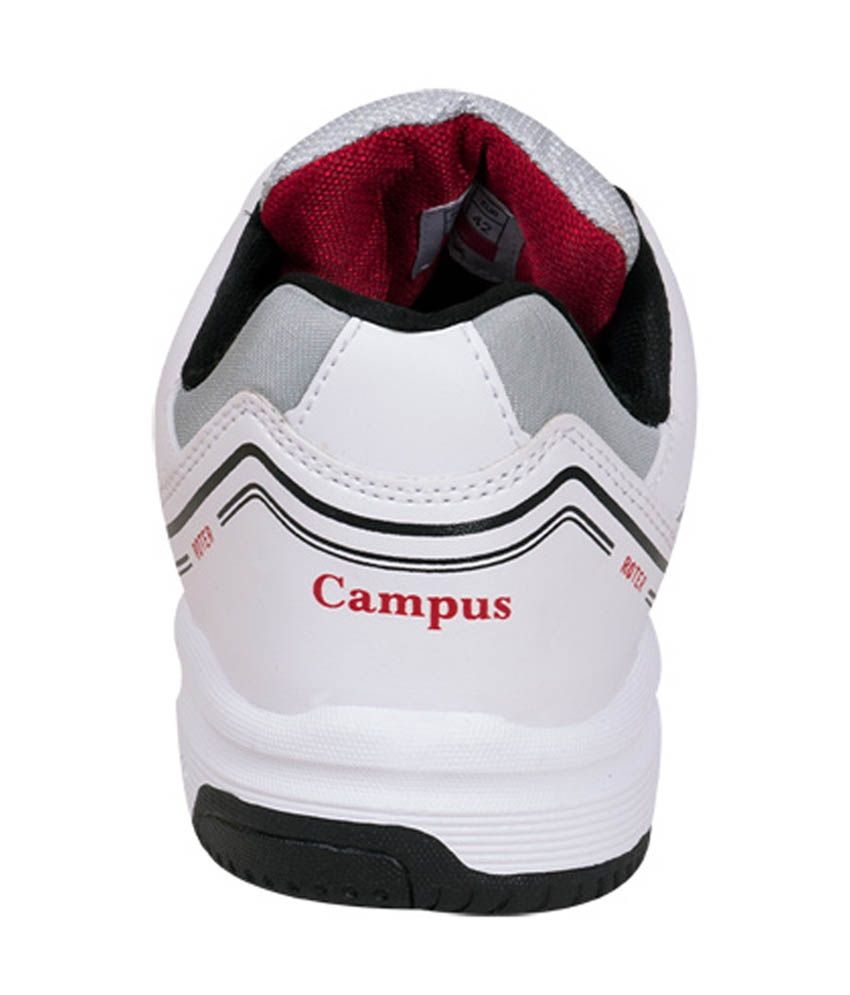 campus white sports shoes