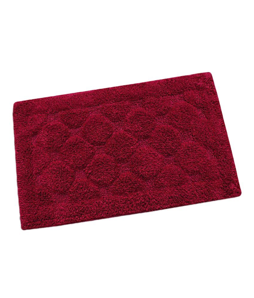 Home By Freedom Maroon Cotton Bath Mat Buy Home By Freedom Maroon Cotton Bath Mat Online at