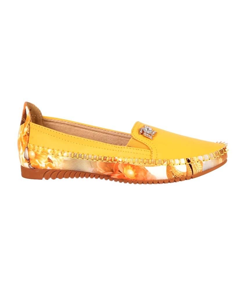 yellow mules flat