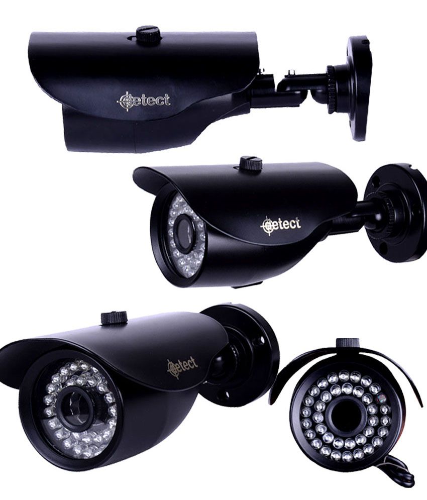 Detect Black High Resolution Outdoor Weatherproof Cctv Camera Price in