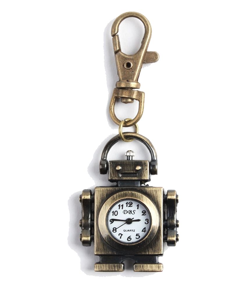 Kairos Metal Designer Robot Pocket Watch Clock Keychain: Buy Online at ...