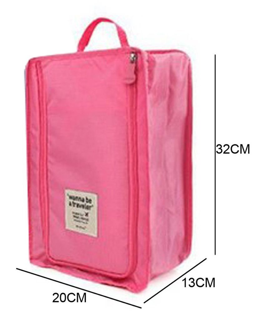 Buy Mangalam Waterproof Travel Shoe Bag Pink at Best Buy Mangalam Waterproof Travel Shoe Bag Pink at Best