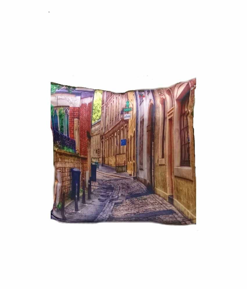 Reform Design Multicolour Velcro Closure Satin Cushion Cover Buy