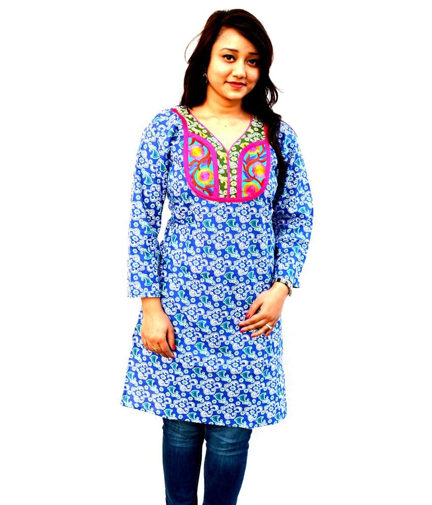 both side cut kurti