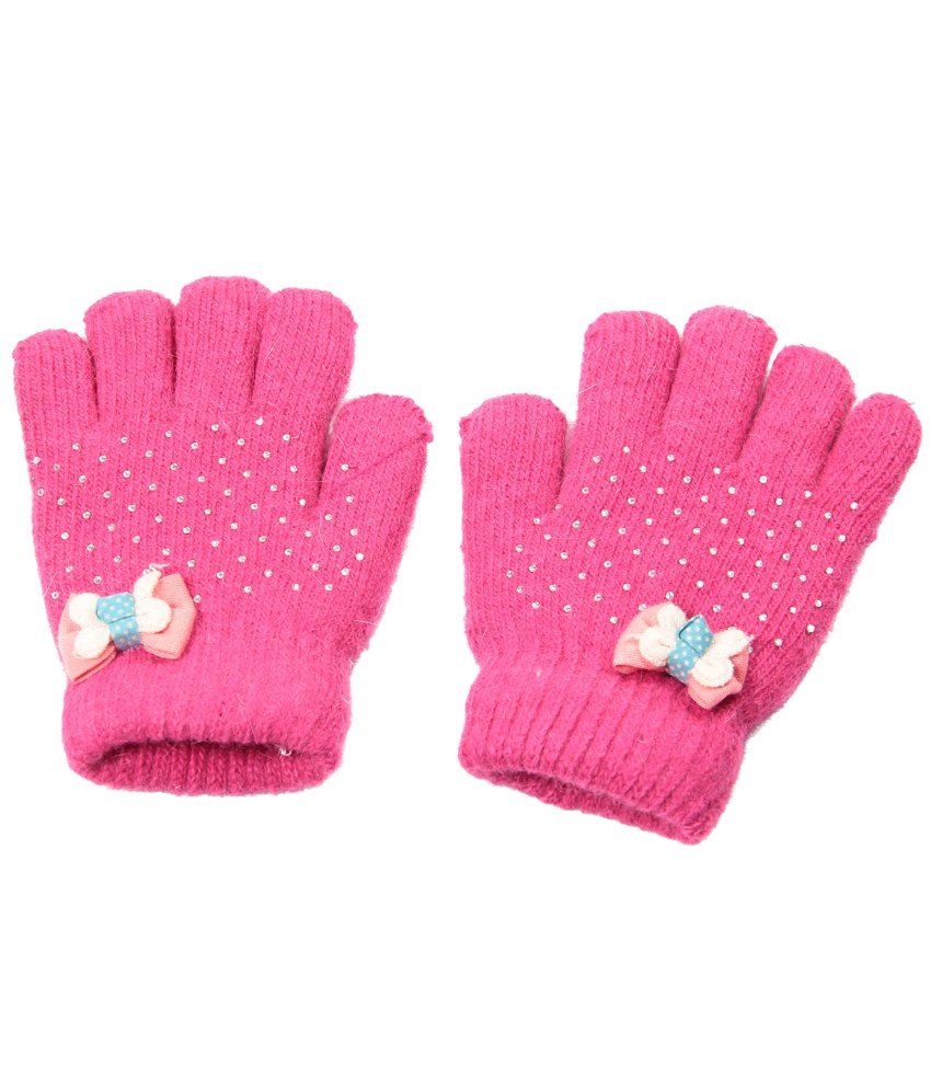 pink colour gloves