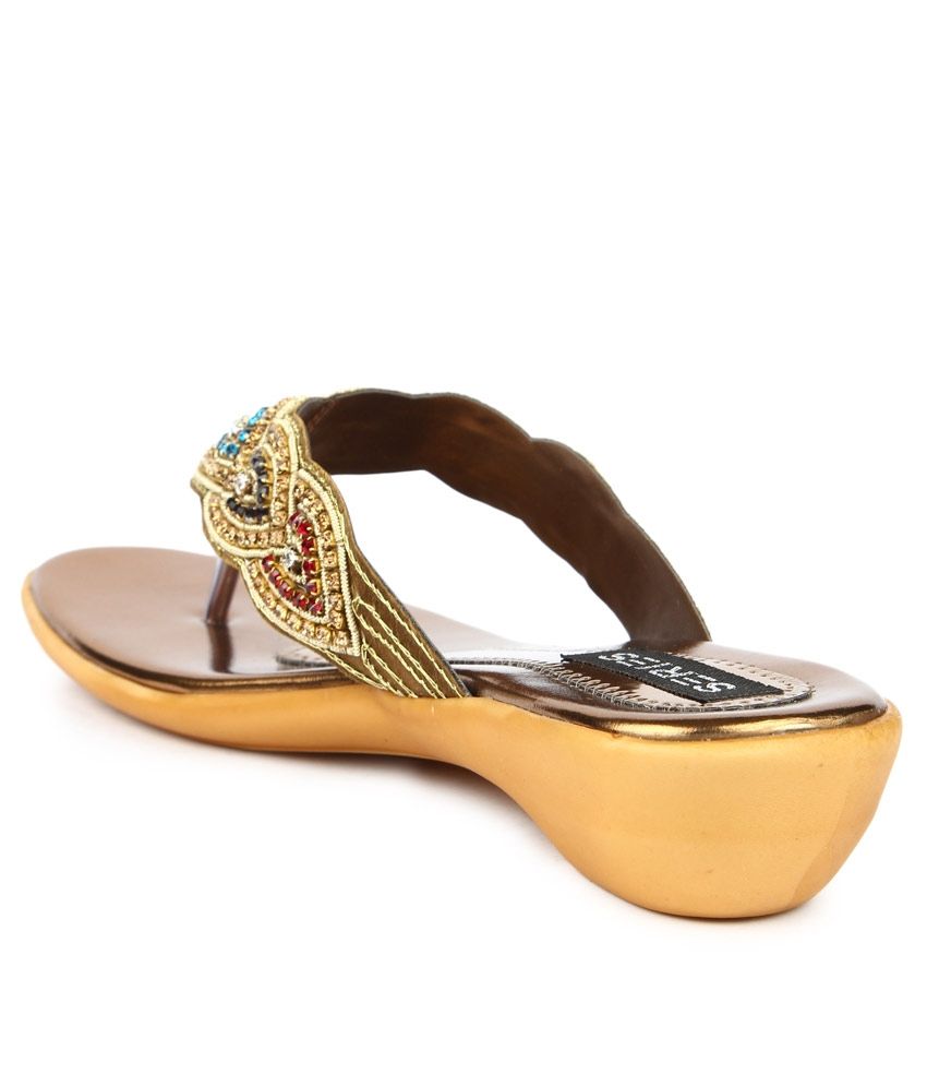 Series Brown Low Heel Flip Flop Slippers Price in India- Buy Series Brown Low Heel Flip Flop 