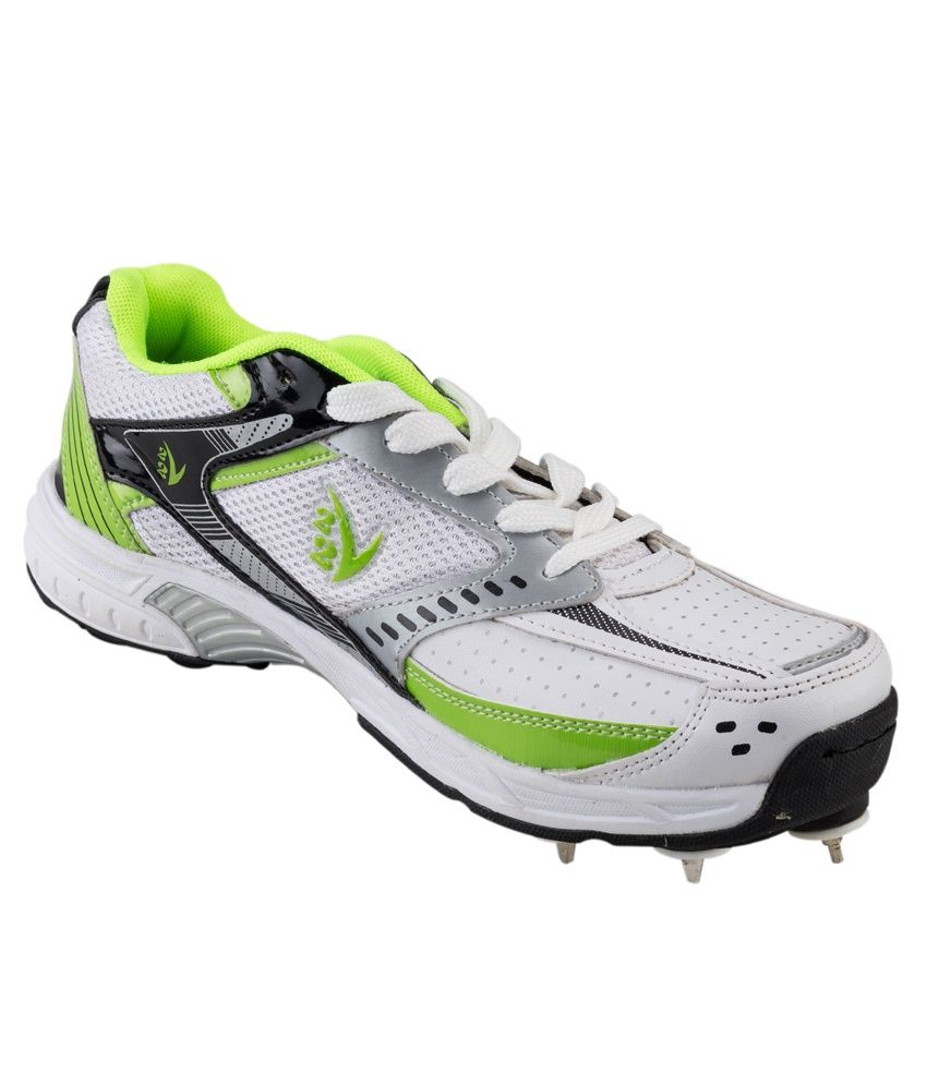 V22 Half Spikes Cricket Shoes - Green 
