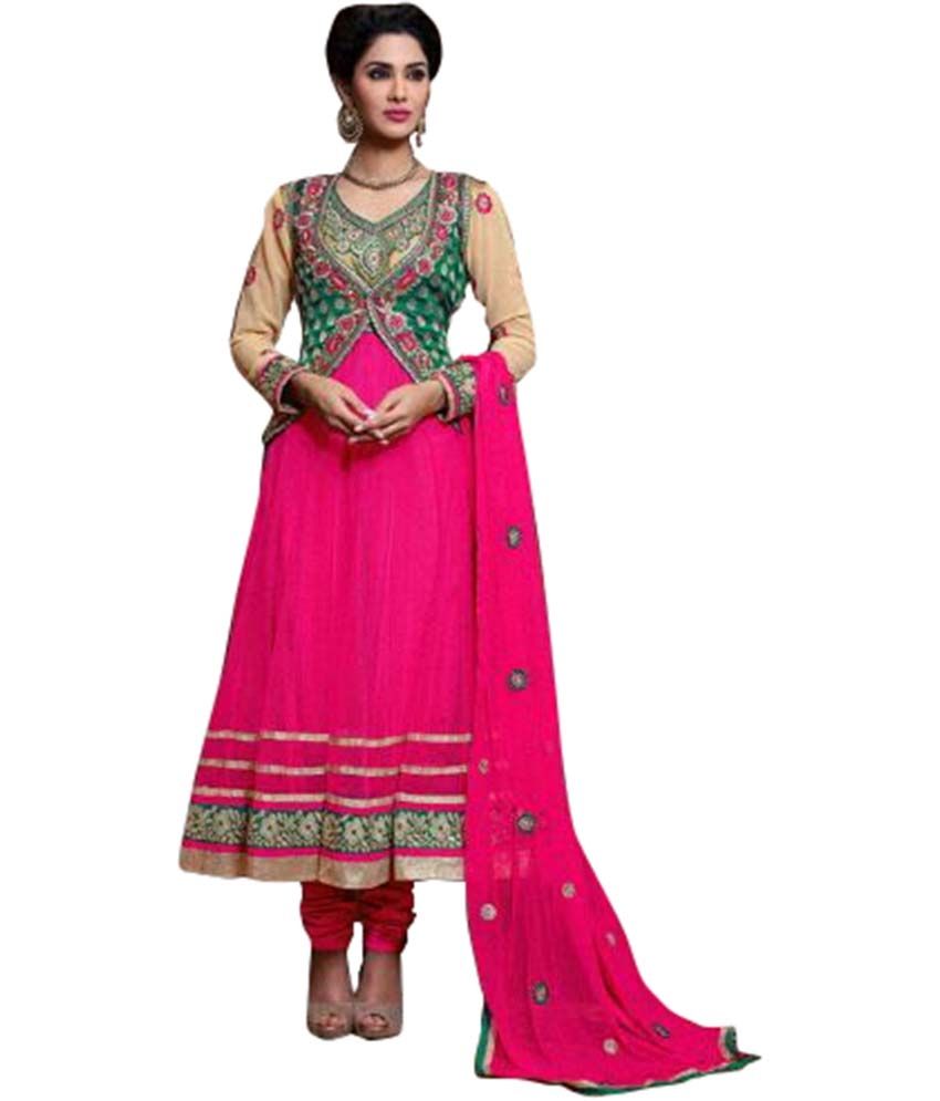 multicolour anarkali suit