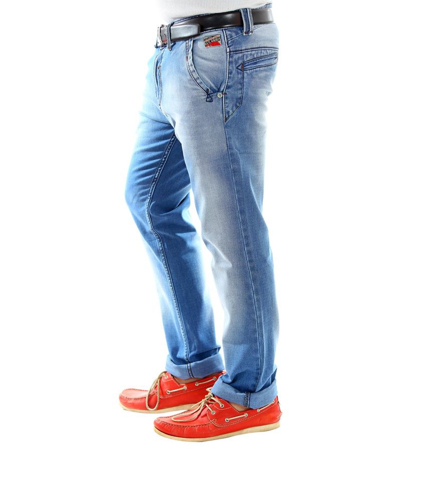 Unison Slim Fit Blue Denim Jeans For Men Buy Unison Slim Fit Blue