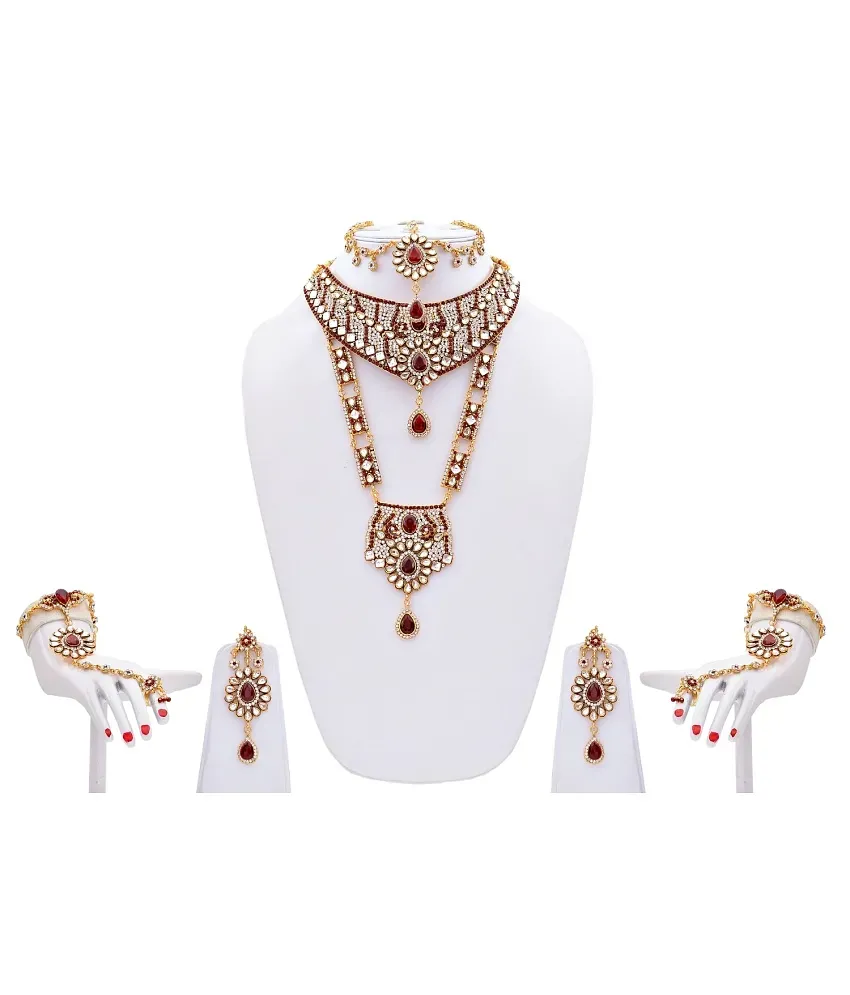 Lucky jewellery alloy sale bridal set