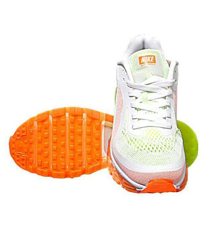 nike white orange shoes