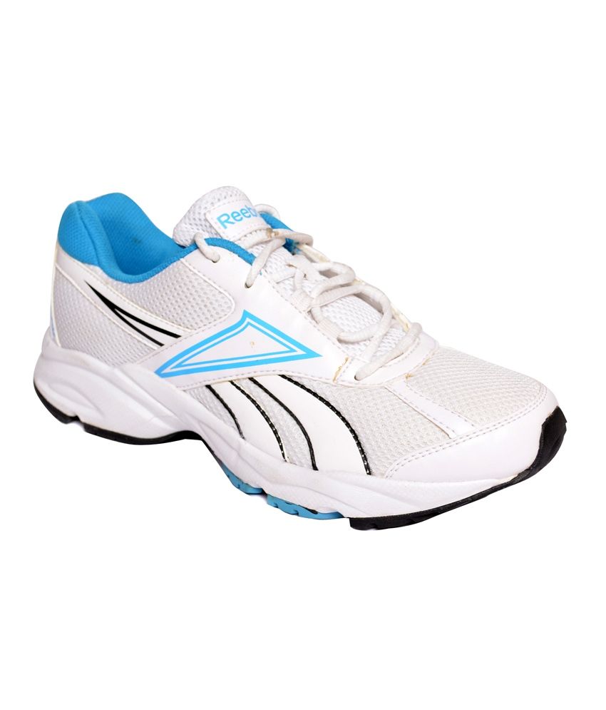 Reebok White And Blue Sports Shoes Price in India- Buy Reebok White And ...