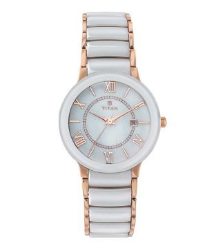 Titan ceramic 2025 watch white