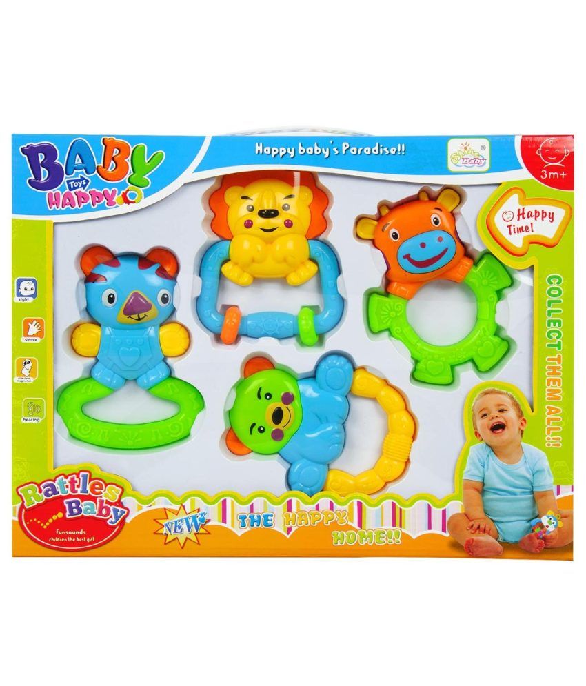 Ollington St. Collection Baby Rattle Set Assorted (pack Of 4) Buy Ollington St. Collection