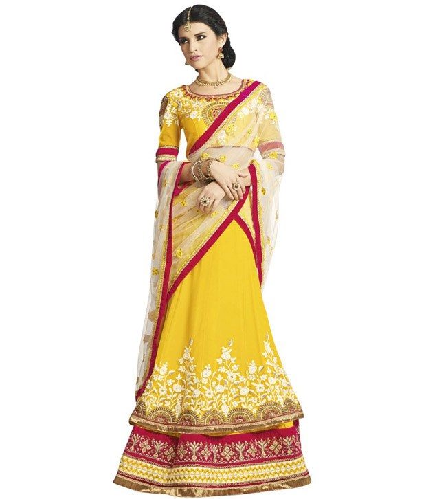 double gher lehenga