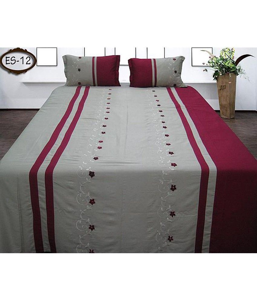 Soft Bedware Burgundy Cotton Single Bedsheet Buy Soft Bedware