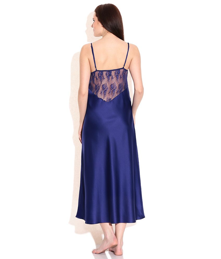 Buy Bwitch Navy Poly Satin Nighty Online at Best Prices in India - Snapdeal