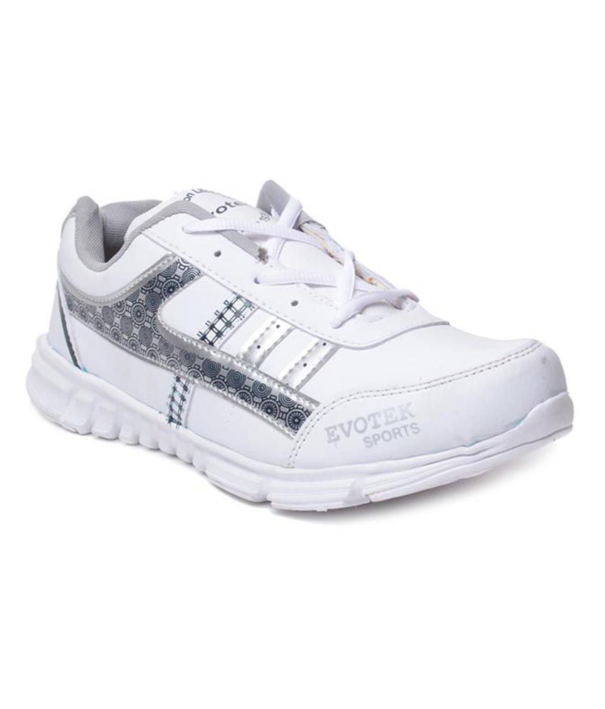 Hm-evotek White Synthetic Leather Running Sports Shoes Combo - Buy Hm ...
