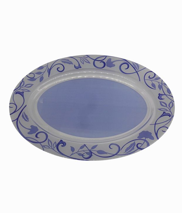 Luminarc Plenitude Blue Oval Serving Platter Big Buy Online at Best