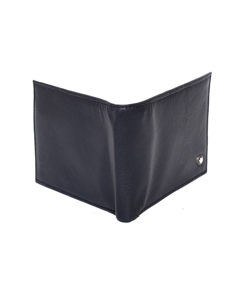 Mont Blanc Black Leather Wallet For Men: Buy Online at Low Price in India - Snapdeal