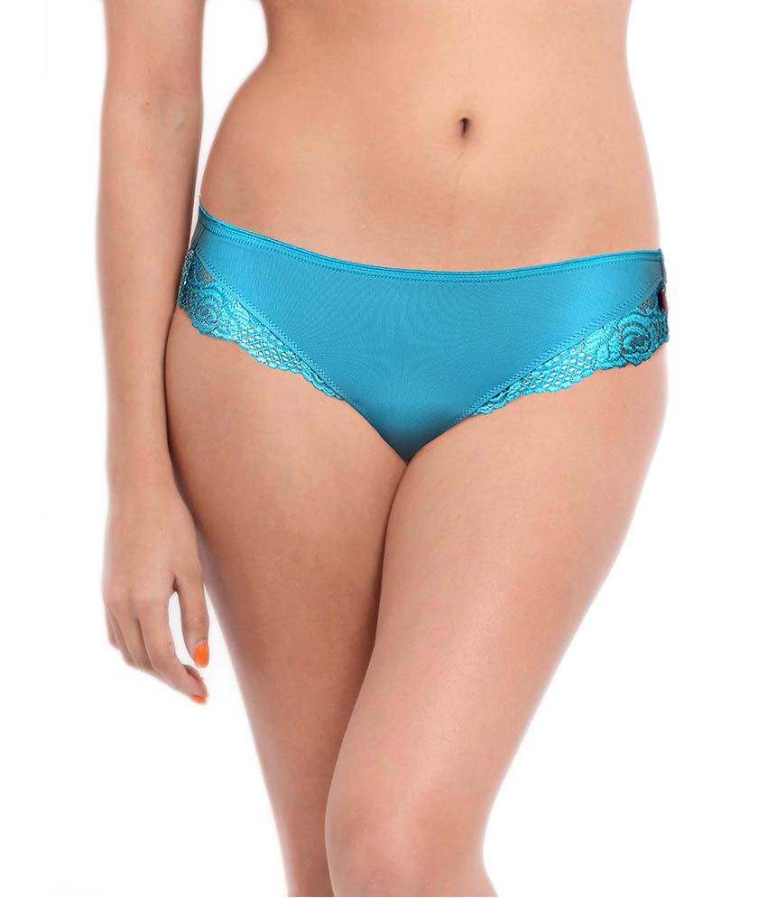 Blue Satin Panties 114