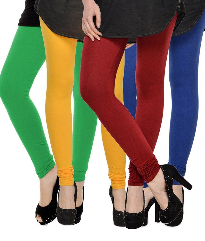 Kjaggs Cotton Leggings Set Of 4 Price in India Buy Kjaggs Cotton