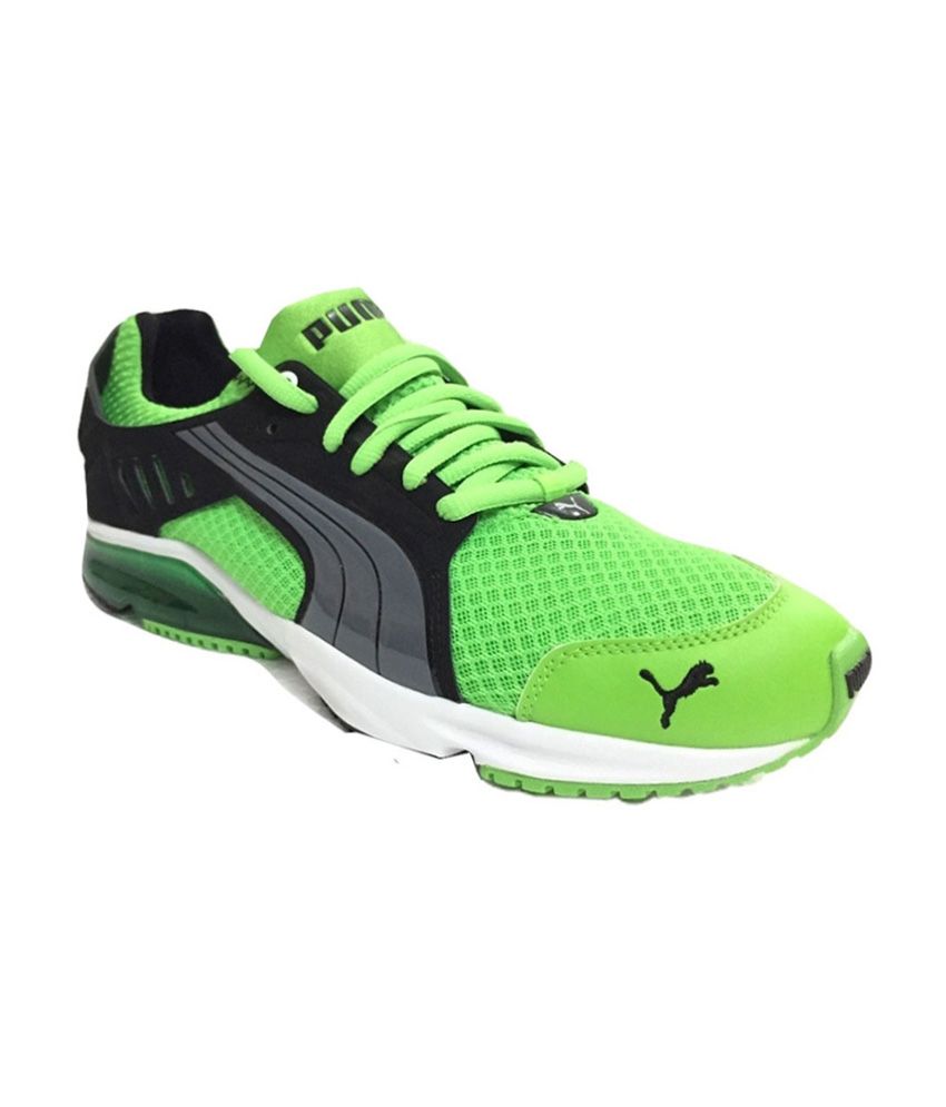 puma fluorescent green shoes