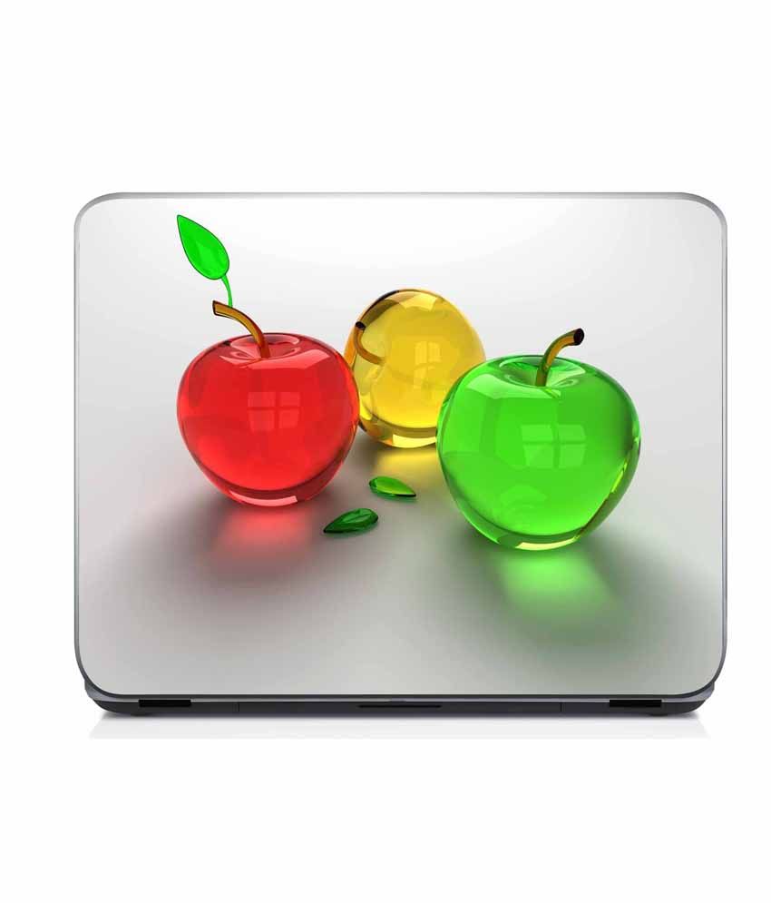 Shopnow 3d Glass Apples Laptop Skin Buy Shopnow 3d Glass Apples
