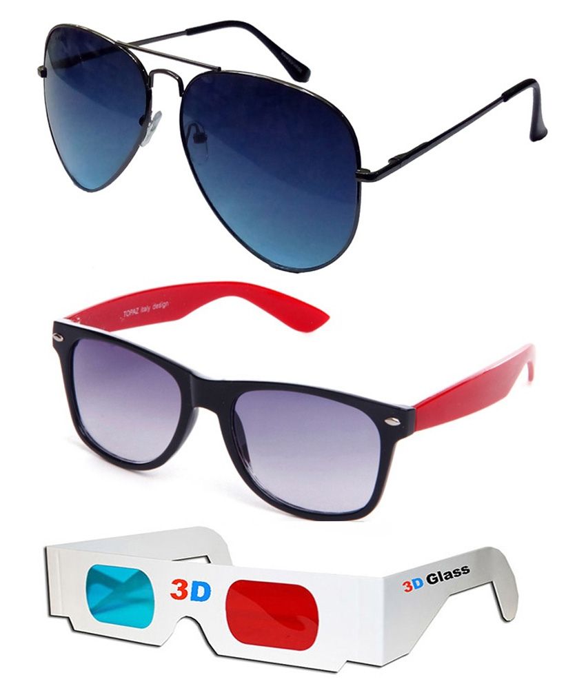 dark blue lens sunglasses