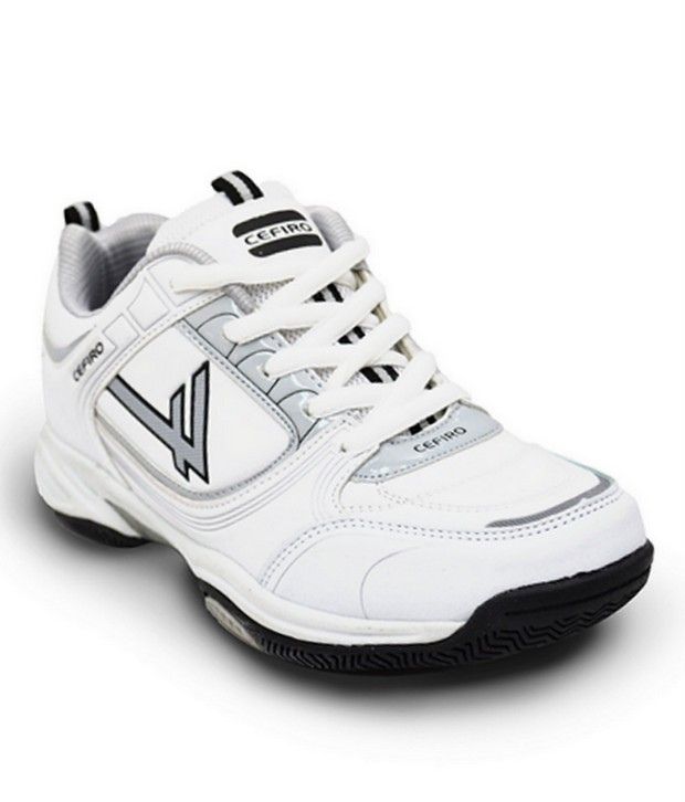 Cefiro White Grey Sports Shoes - Buy 