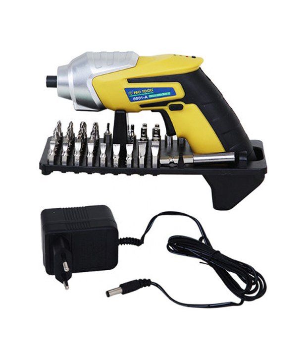 PROTOOLS (8001A) 4.8V Cordless Screwdriver with 55 Piece Bit kit (3
