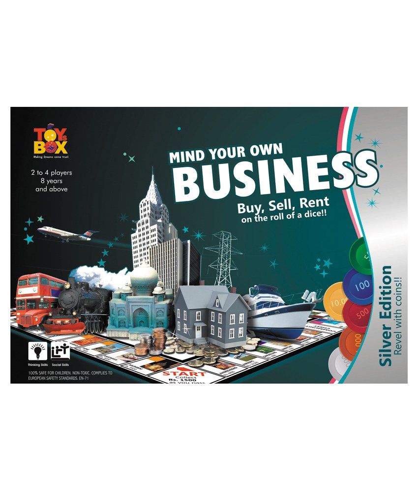 Toysbox Mind Your Own Business (silver- Coin) Board Game ...