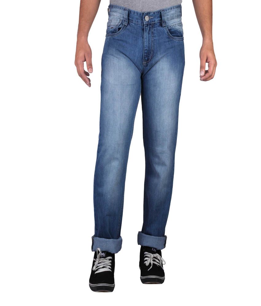 Hw Men's Non Stretch Regular Fit Denim Jeans - Blue - Buy Hw Men's Non ...