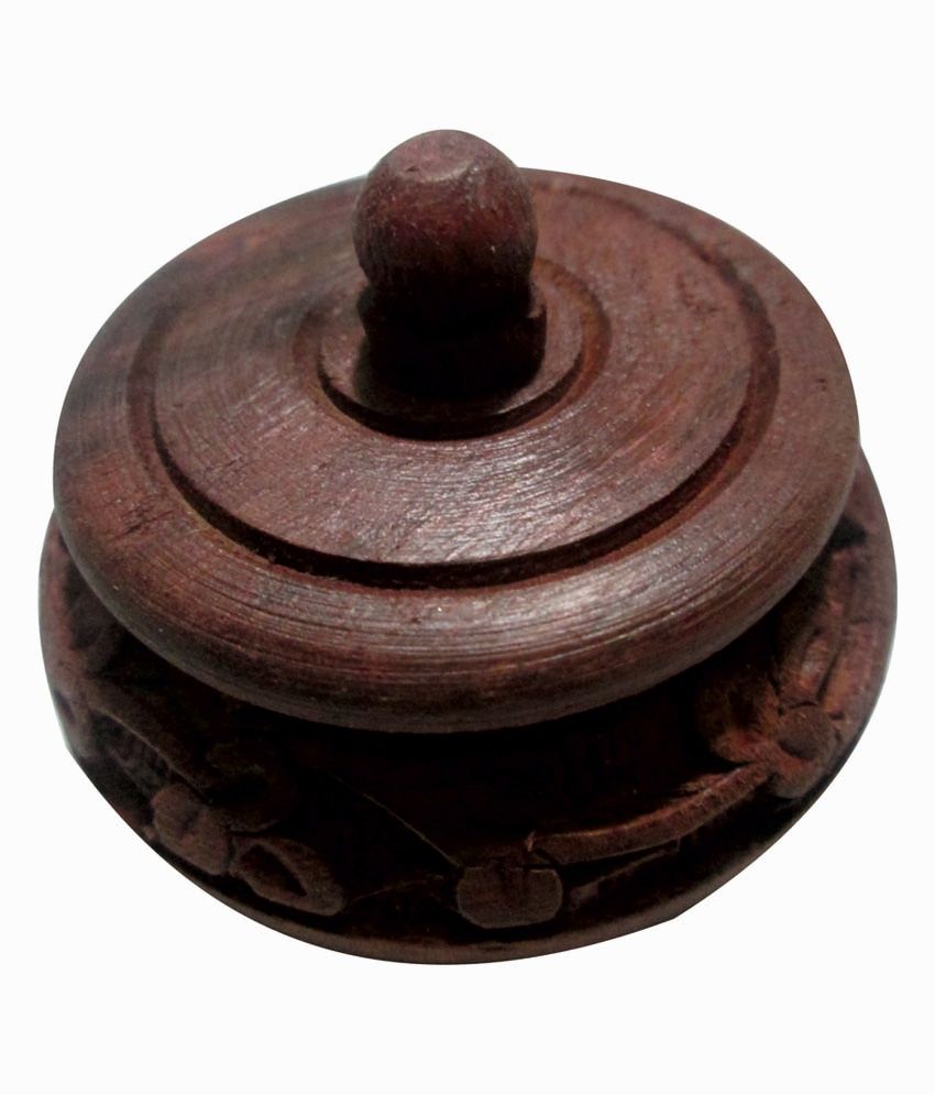 Wooden Handicraft Hand Made Sindur Box Decorative Designer Item Wooden Handicraft Hand Made Sindur Box Decorative Designer Item