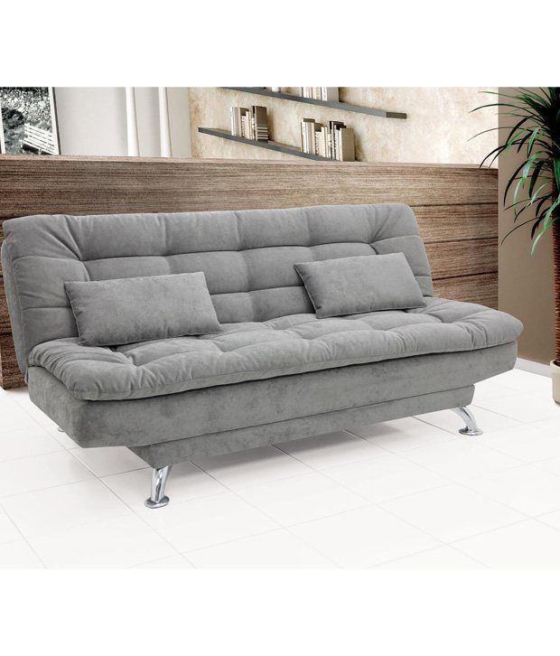 3 Seater Sofa Cum Bed in Grey - Buy 3 Seater Sofa Cum Bed 