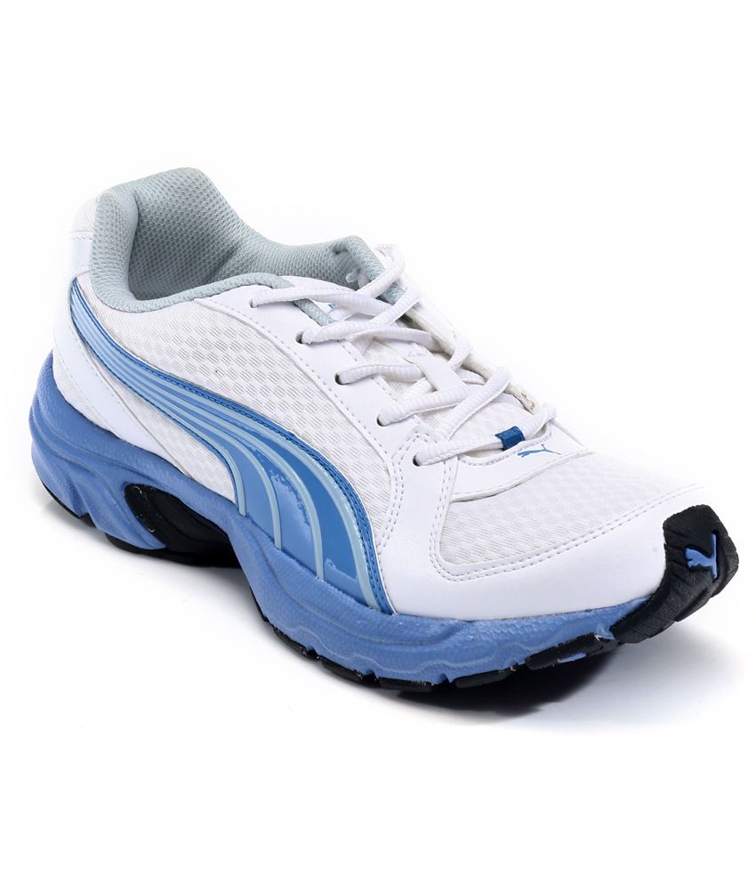 Puma Brent White & Blue Sports Shoes Price in India- Buy Puma Brent White & Blue Sports Shoes ...