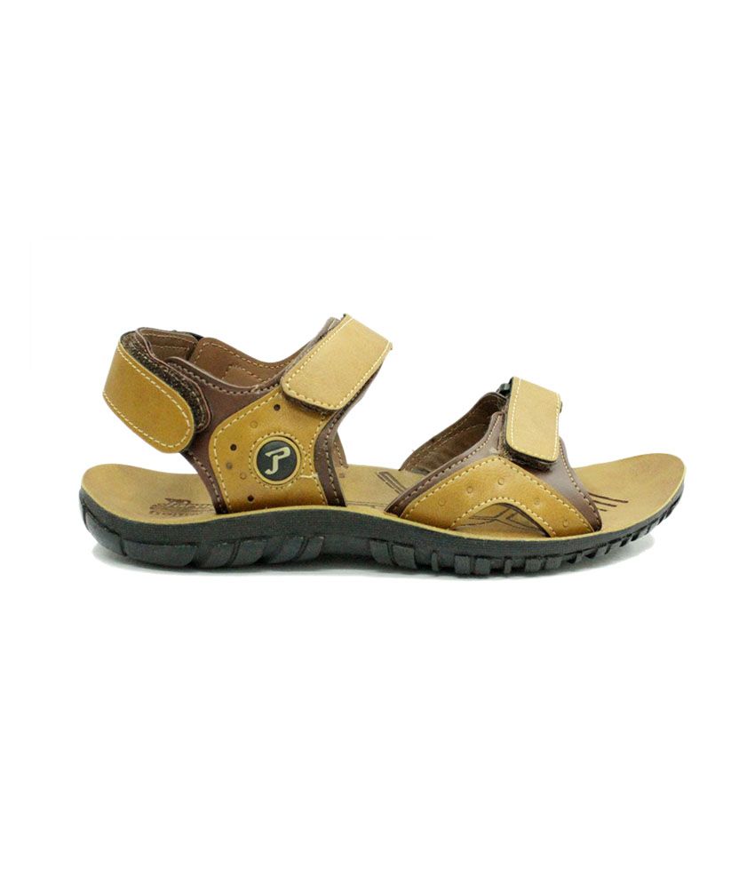paragon men tan sandals