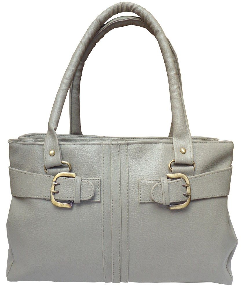 light grey shoulder bag