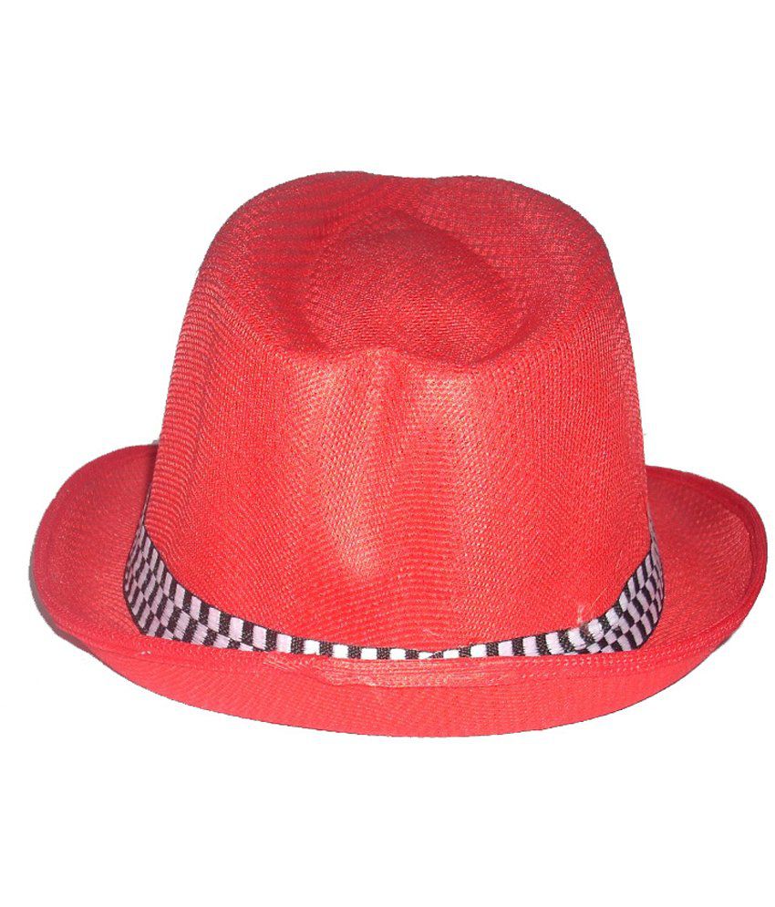 Ellis Red Polyester Hat - Buy Online @ Rs. | Snapdeal