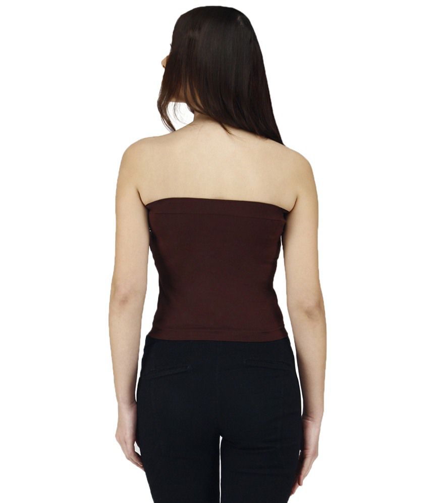 Buy Golden Girl Brown Tube Top Online At Best Prices In India Snapdeal
