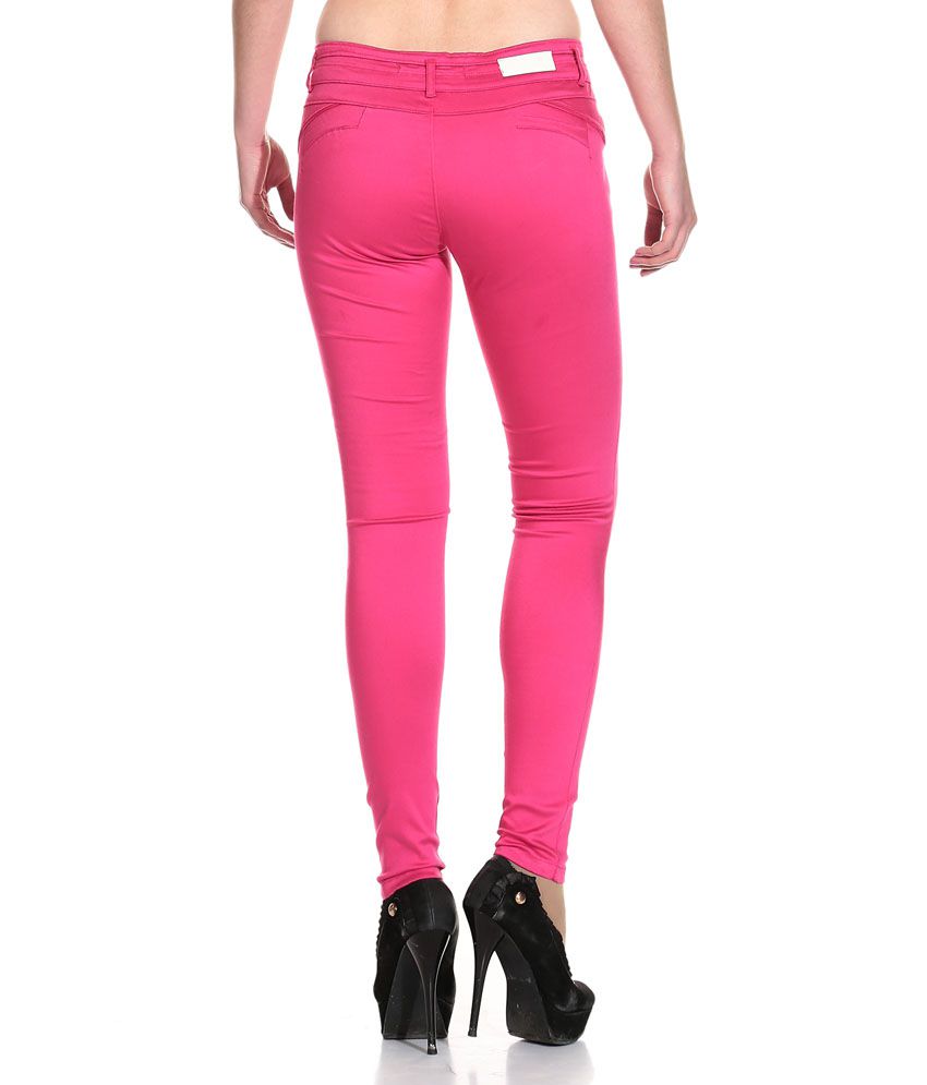 Buy See Coral Pink Denim Jeans Online at Best Prices in India - Snapdeal