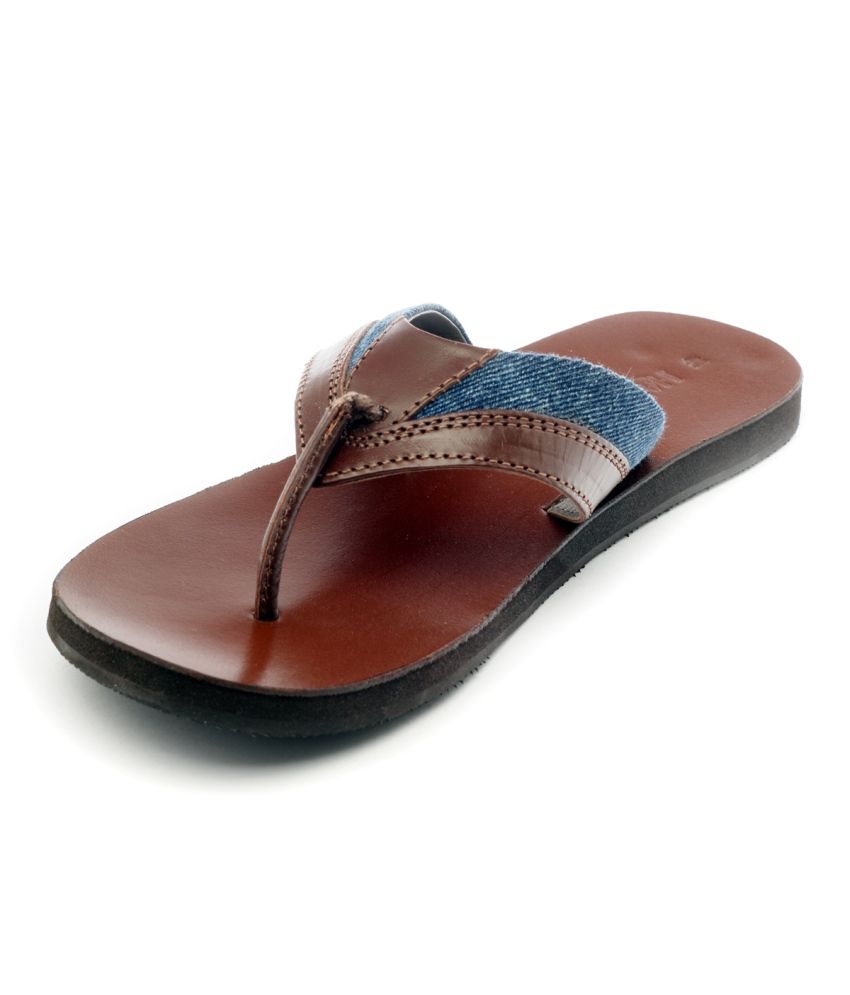 genuine leather slippers