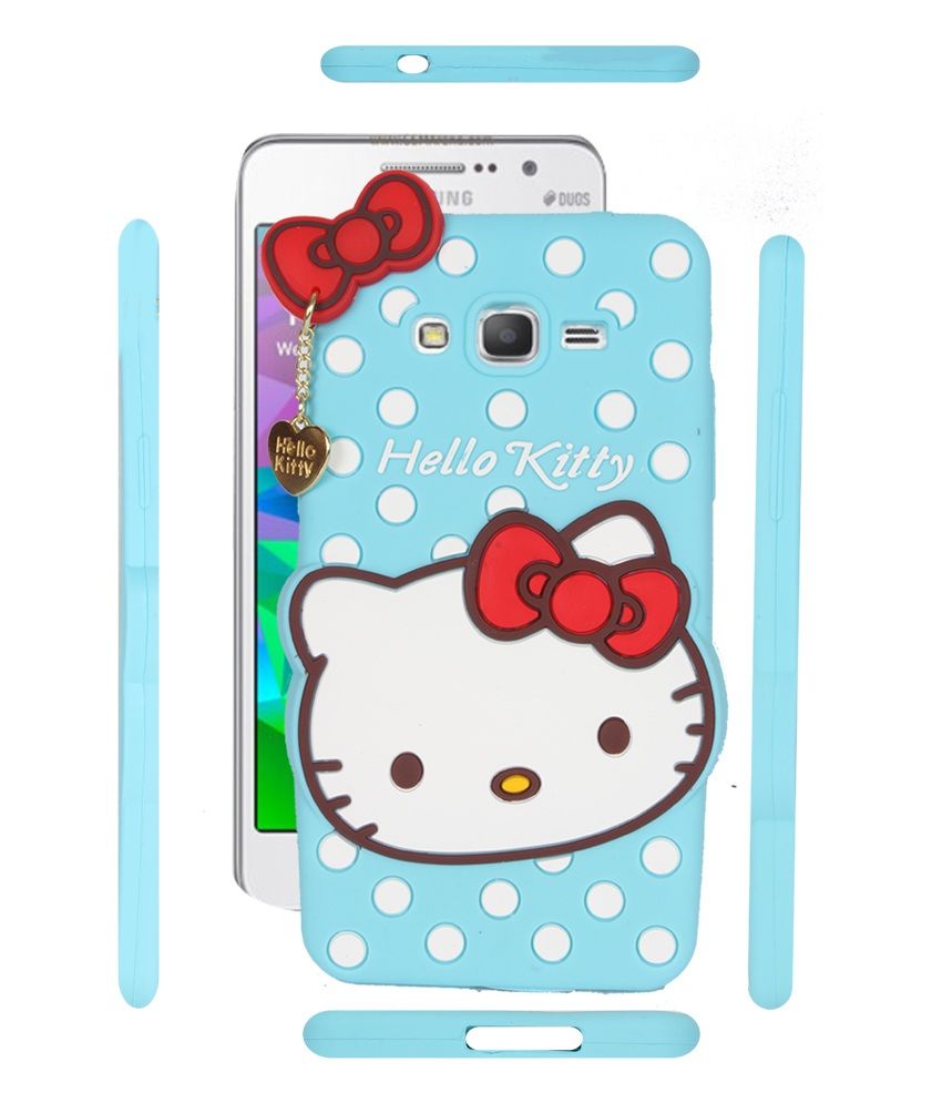 Fuson Premium Hello Kitty Girly Designer Soft Silicon Back Case Cover For Samsung Galaxy Grand 