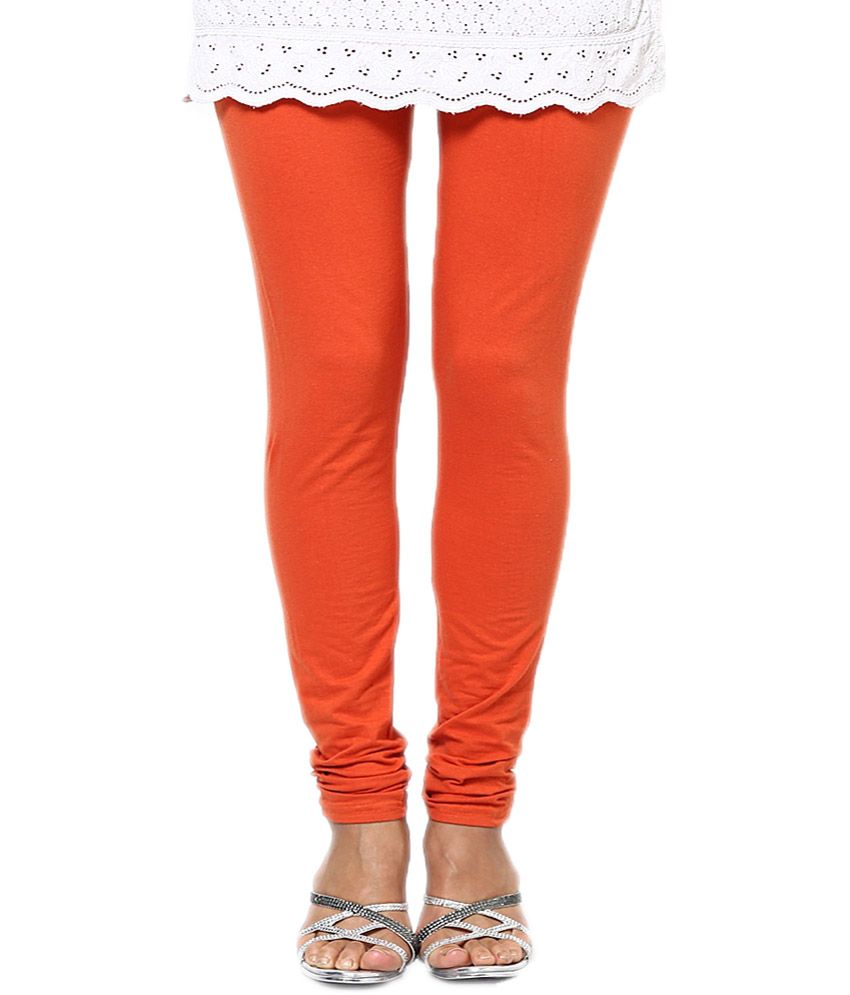 orange cotton pants