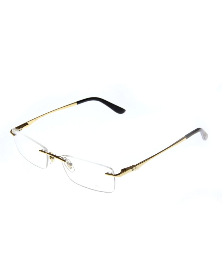 ray ban rimless eyeglasses