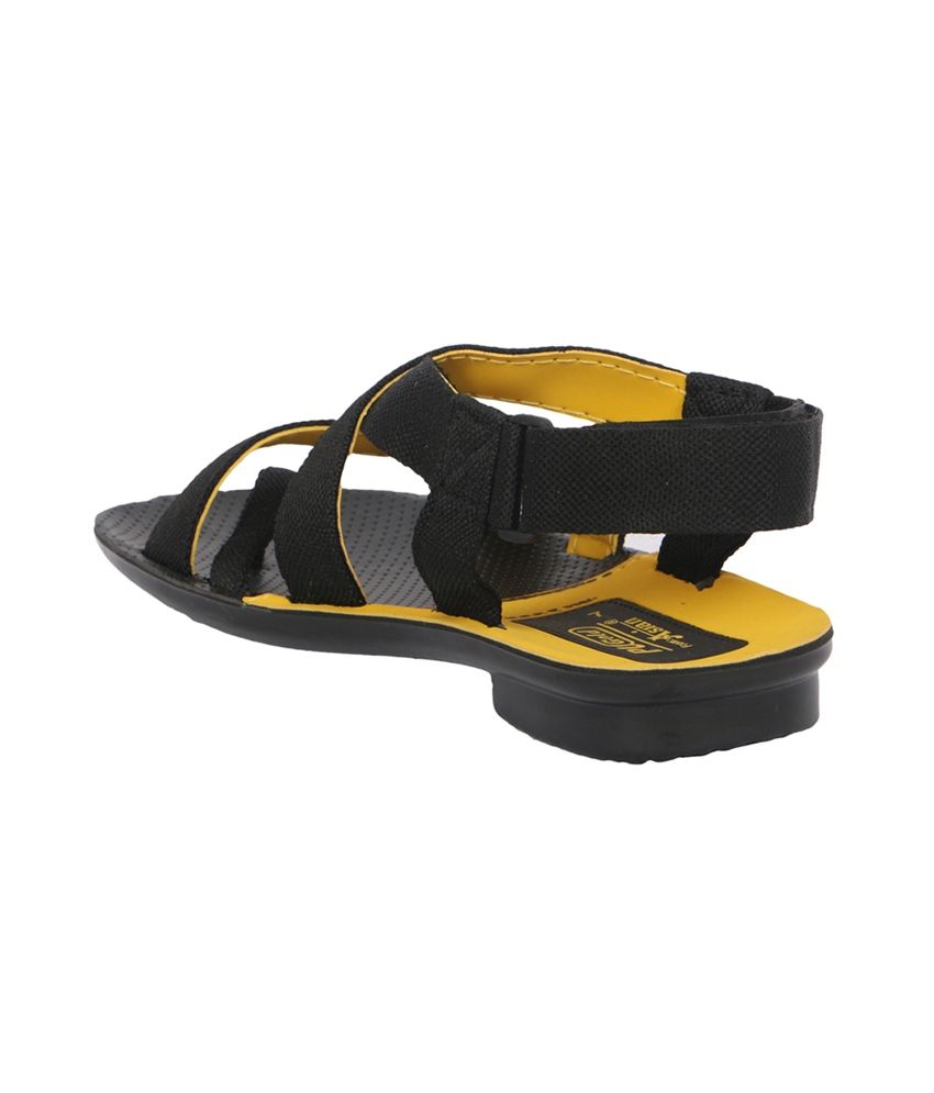 Asian Black Daily Wear Sandals For Men Price in India- Buy Asian Black Daily Wear Sandals For 